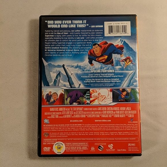 DC Universe Lot of 4 DVD & Blu-ray: All Star Superman + Doomsday + More - Picture 4 of 14